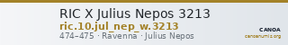 RIC X Julius Nepos 3213 — CANOA