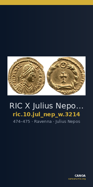 RIC X Julius Nepos 3214 — CANOA