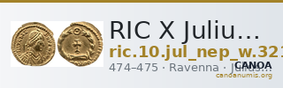 RIC X Julius Nepos 3214 — CANOA