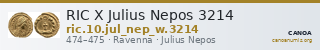 RIC X Julius Nepos 3214 — CANOA