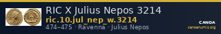 RIC X Julius Nepos 3214 — CANOA