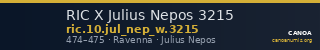 RIC X Julius Nepos 3215 — CANOA