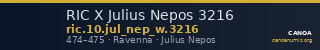 RIC X Julius Nepos 3216 — CANOA