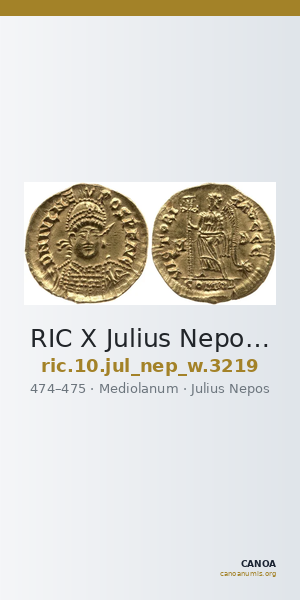 RIC X Julius Nepos 3219 — CANOA