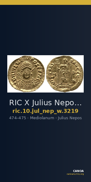 RIC X Julius Nepos 3219 — CANOA