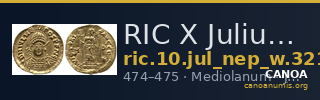 RIC X Julius Nepos 3219 — CANOA