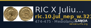 RIC X Julius Nepos 3220 — CANOA