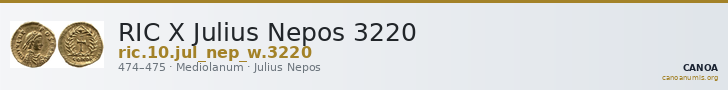 RIC X Julius Nepos 3220 — CANOA