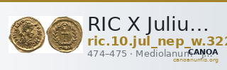 RIC X Julius Nepos 3221 — CANOA