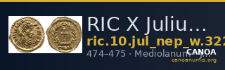 RIC X Julius Nepos 3221 — CANOA
