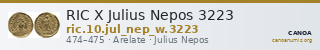 RIC X Julius Nepos 3223 — CANOA