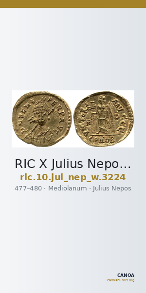RIC X Julius Nepos 3224 — CANOA