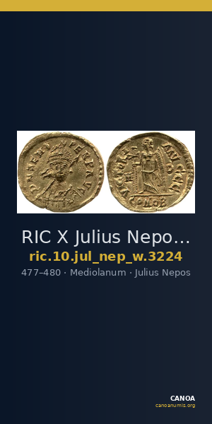 RIC X Julius Nepos 3224 — CANOA