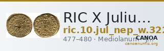 RIC X Julius Nepos 3224 — CANOA