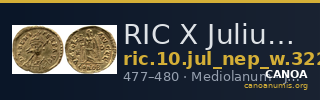 RIC X Julius Nepos 3224 — CANOA