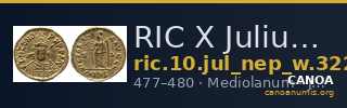 RIC X Julius Nepos 3226 — CANOA