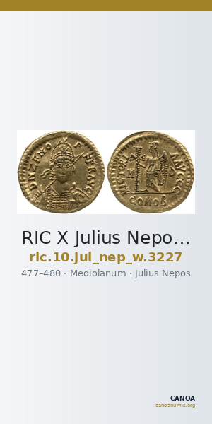 RIC X Julius Nepos 3227 — CANOA