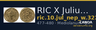 RIC X Julius Nepos 3227 — CANOA