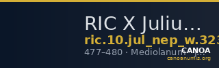 RIC X Julius Nepos 3232 — CANOA