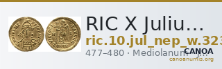 RIC X Julius Nepos 3239 — CANOA