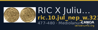 RIC X Julius Nepos 3239 — CANOA