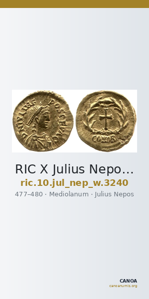 RIC X Julius Nepos 3240 — CANOA