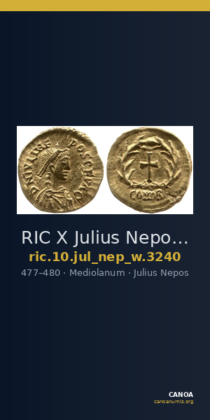 RIC X Julius Nepos 3240 — CANOA