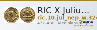 RIC X Julius Nepos 3241 — CANOA