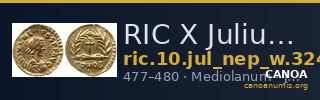 RIC X Julius Nepos 3241 — CANOA