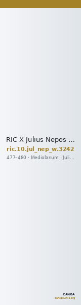 RIC X Julius Nepos 3242 — CANOA
