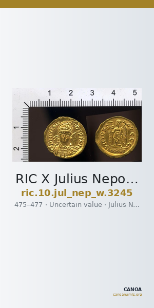 RIC X Julius Nepos 3245 — CANOA