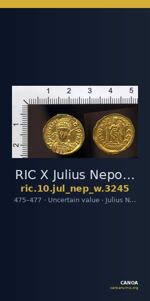RIC X Julius Nepos 3245 — CANOA