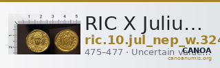 RIC X Julius Nepos 3245 — CANOA