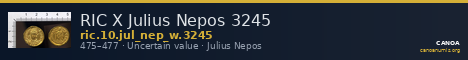RIC X Julius Nepos 3245 — CANOA