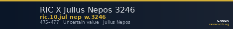 RIC X Julius Nepos 3246 — CANOA