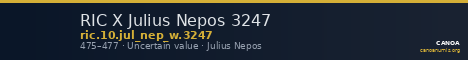 RIC X Julius Nepos 3247 — CANOA