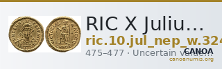 RIC X Julius Nepos 3248 — CANOA