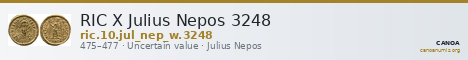 RIC X Julius Nepos 3248 — CANOA