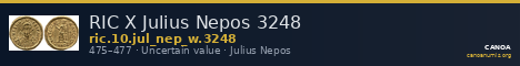 RIC X Julius Nepos 3248 — CANOA