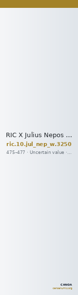 RIC X Julius Nepos 3250 — CANOA