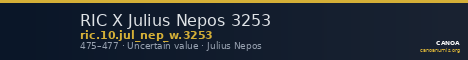 RIC X Julius Nepos 3253 — CANOA