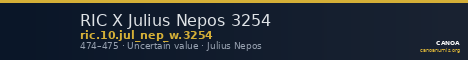 RIC X Julius Nepos 3254 — CANOA