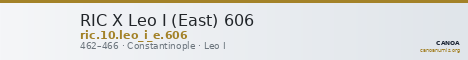 RIC X Leo I (East) 606 — CANOA
