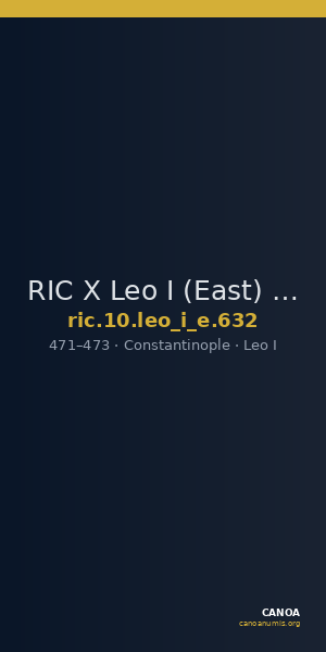 RIC X Leo I (East) 632 — CANOA