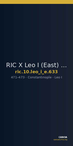 RIC X Leo I (East) 633 — CANOA