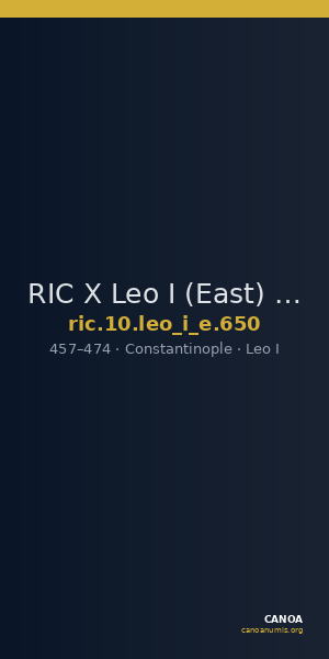 RIC X Leo I (East) 650 — CANOA