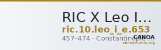 RIC X Leo I (East) 653 — CANOA