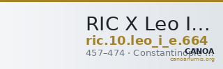 RIC X Leo I (East) 664 — CANOA