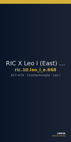 RIC X Leo I (East) 668 — CANOA