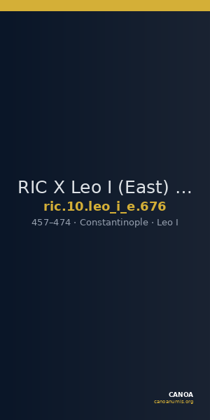 RIC X Leo I (East) 676 — CANOA